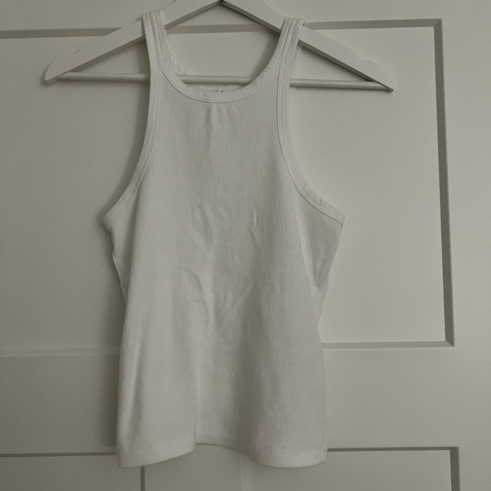 Nordstrom BP White Racerback Tank Top Size S